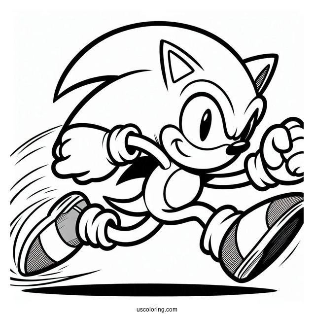 Running Sonic In Video Game