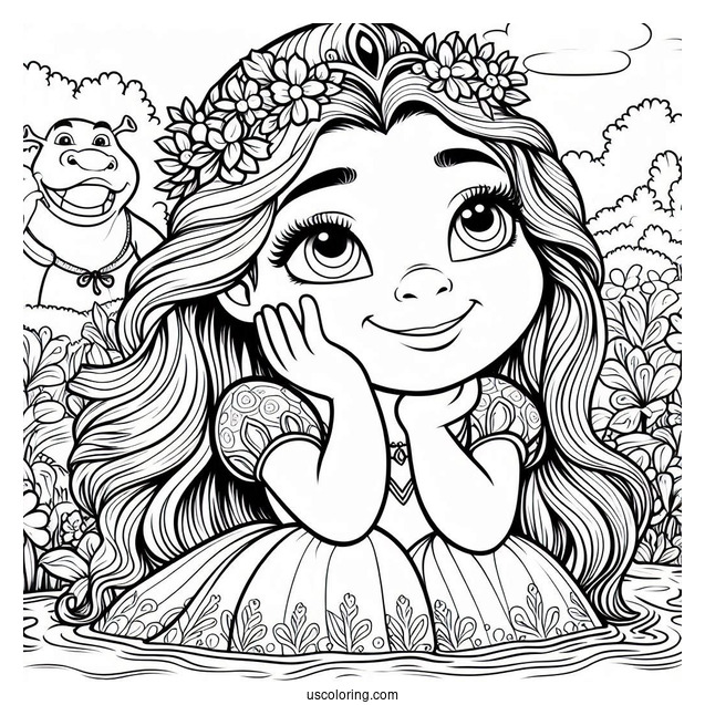 Princess Fiona Coloring Page