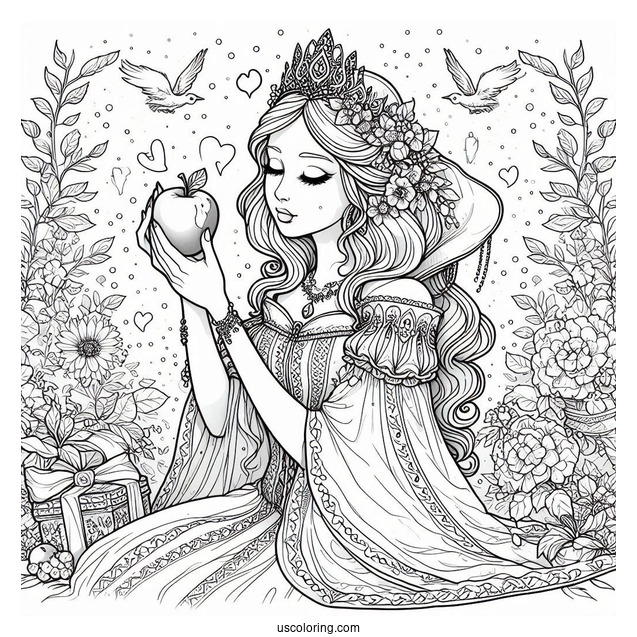 Queen Grimhilde Giving The Poisoned Apple