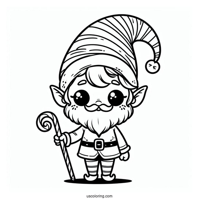 Poppa Elf Coloring Sheet