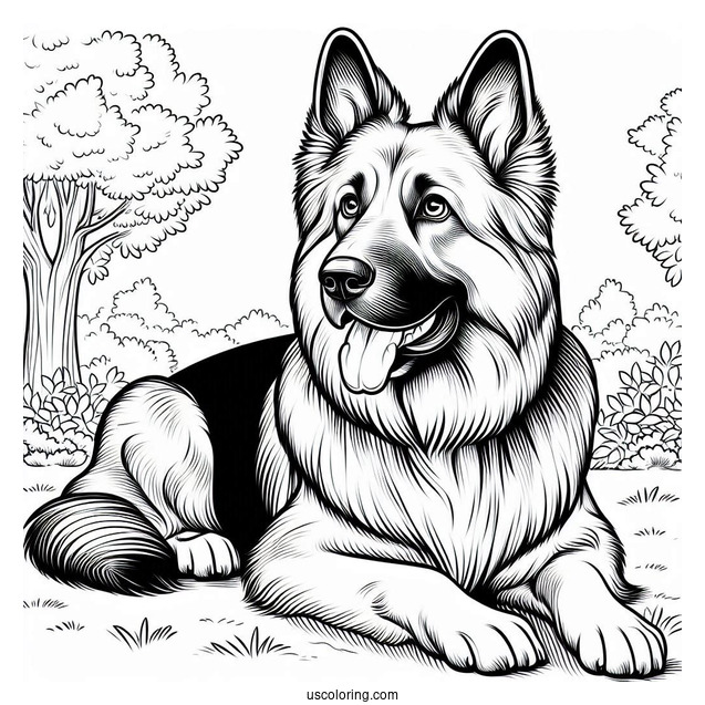 Big German Shepherd Dog