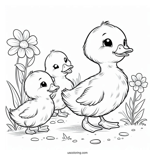 Baby Ducklings Walking For The First Time