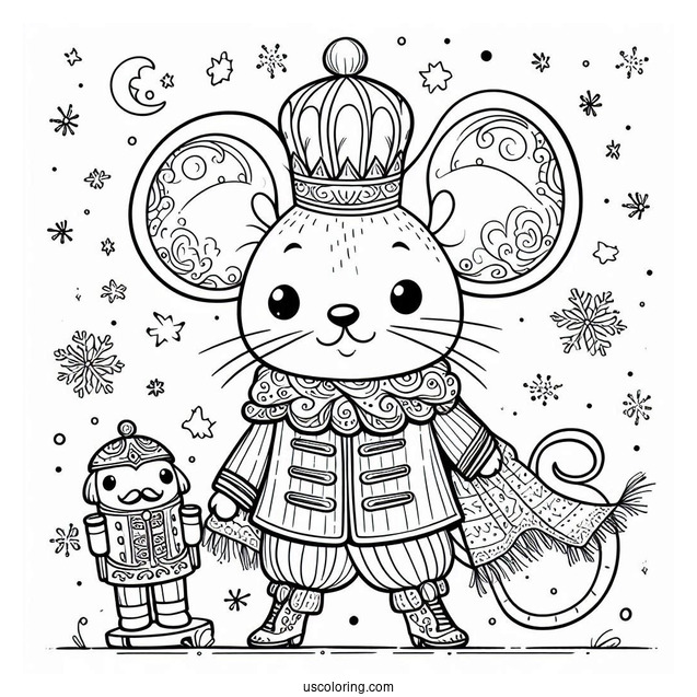 Simple To Color Mouse King