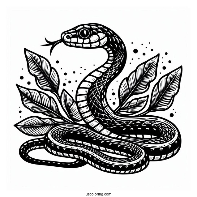 Mangrove Snake To Color