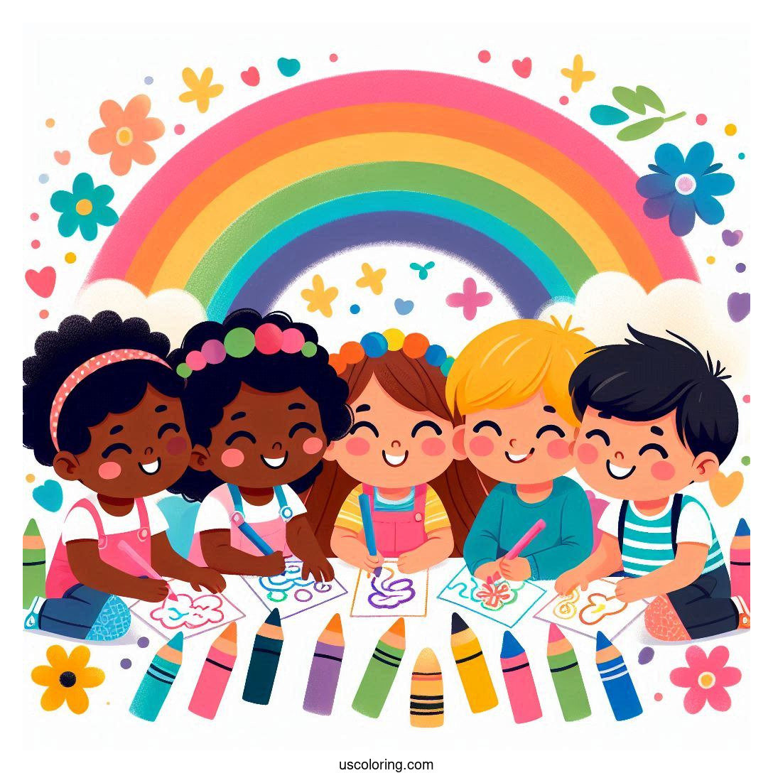 rainbow friends coloring pages feature image