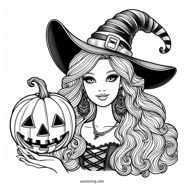 Halloween Themed Witch Barbie
