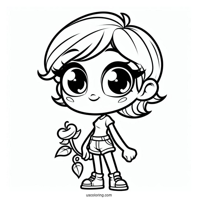 Peashooter Coloring Page For Kids