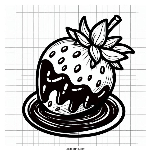 Strawberry Dipped In Chocolate To Color