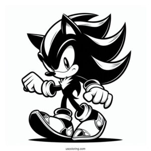 Shadow Coloring Page The Hedgehog, Sonic, And Silver Logos