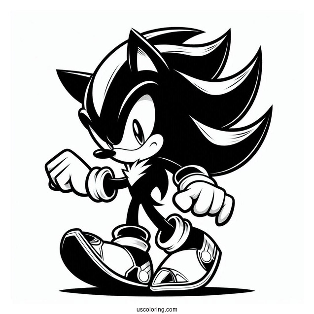 Shadow Coloring Page The Hedgehog, Sonic, And Silver Logos