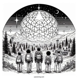 Stranger Things Movie Poster Coloring Poster
