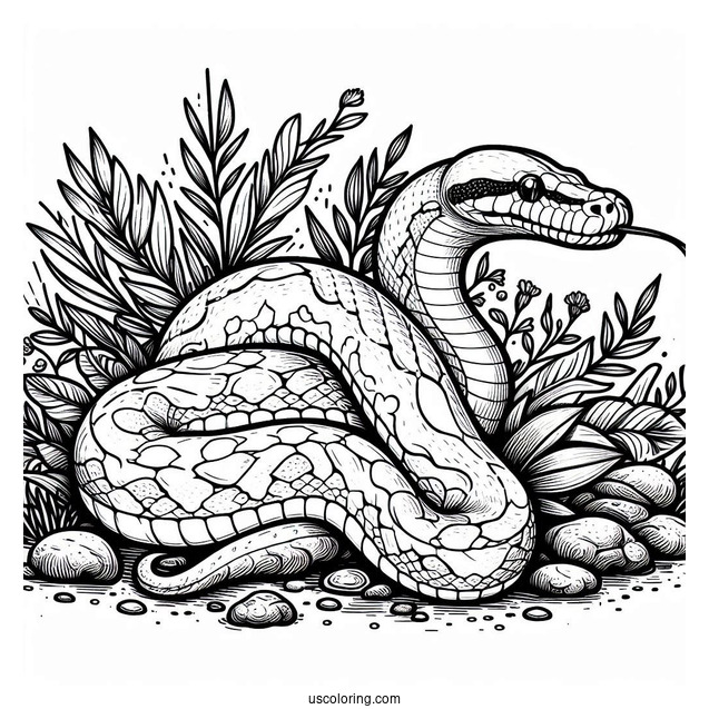 Burmese Python To Color