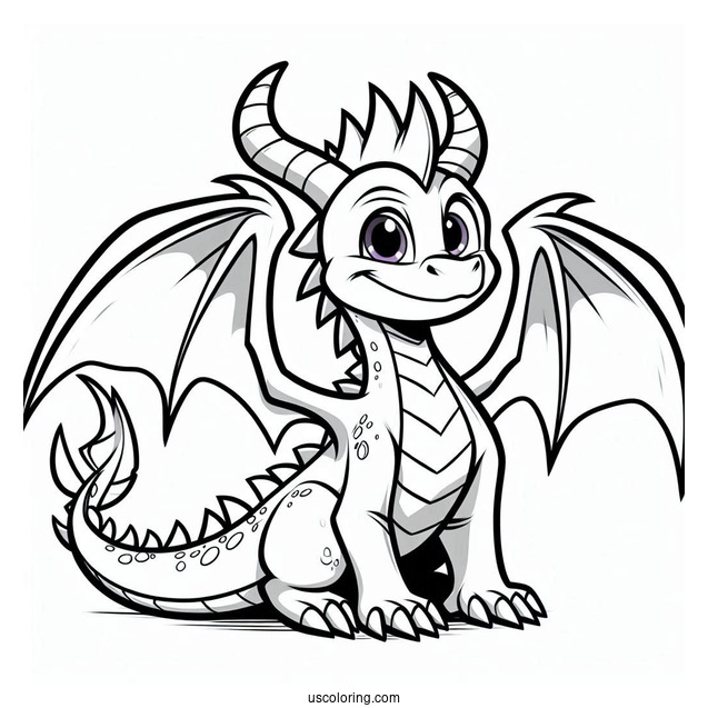 Spyro the Dragon Coloring Page
