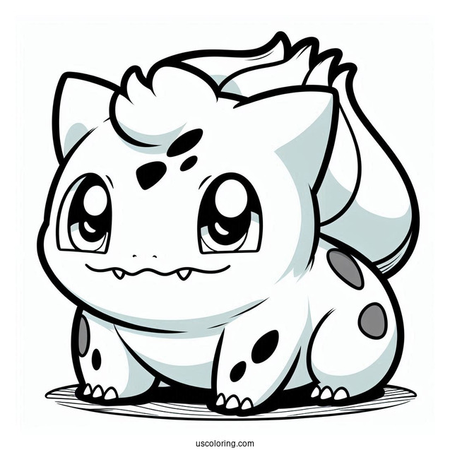 Bulbasaur Coloring Page Pokemon Card