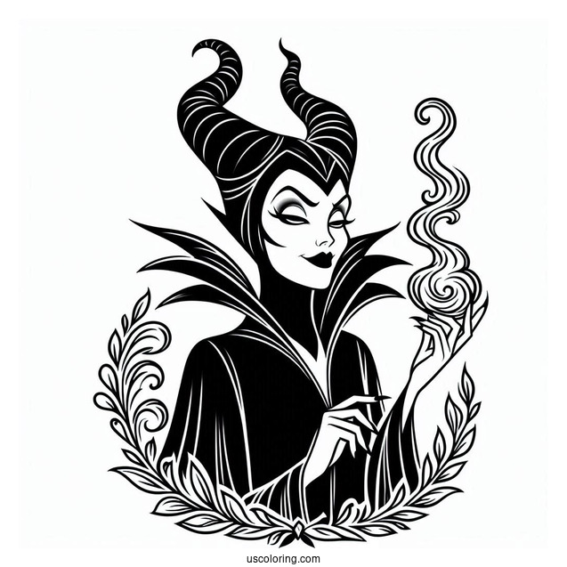 Evil Maleficent Character To Color