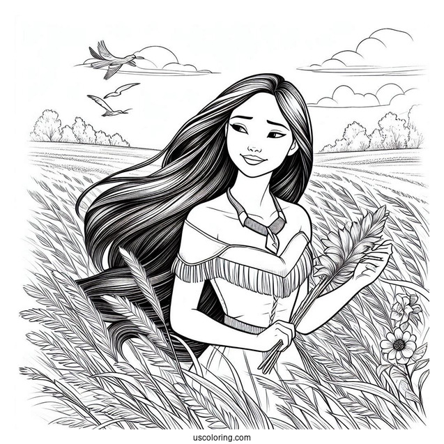 Pocahontas On The Field