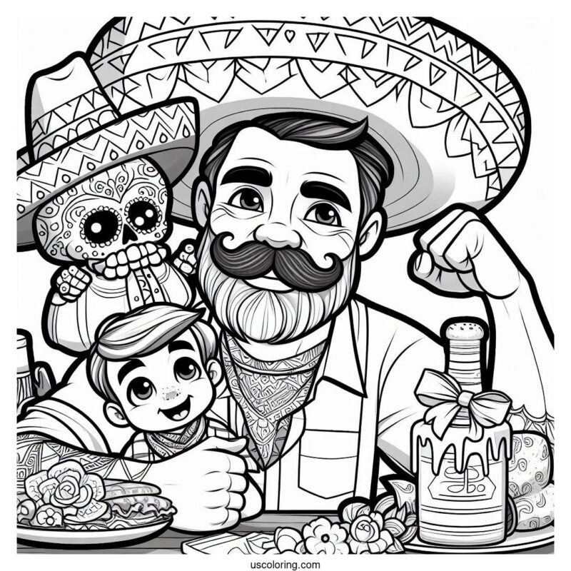 Father's Day Coloring Pages Featured Image v2