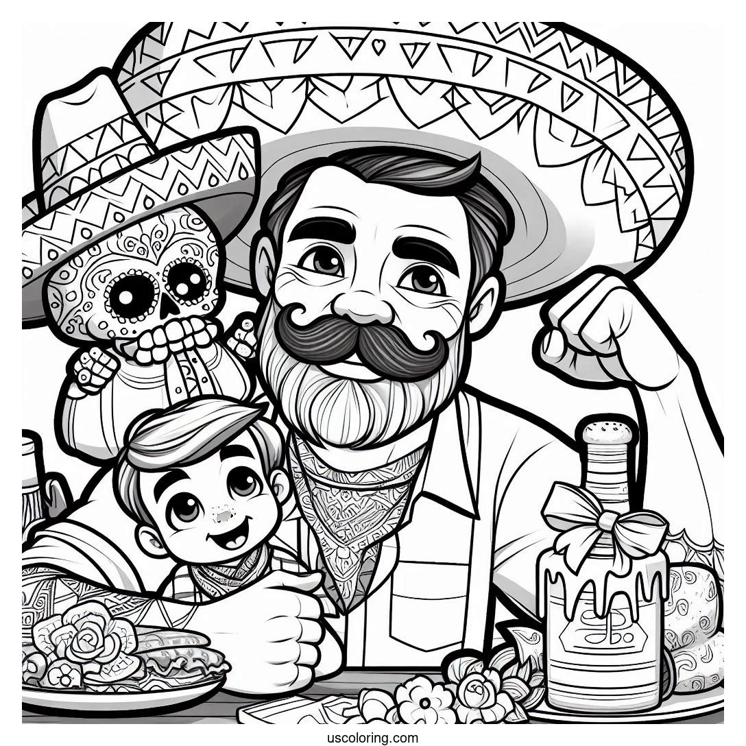 Father's Day Coloring Pages Featured Image v2