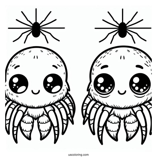 Cute Cartoon Coloring Sheet For Kids