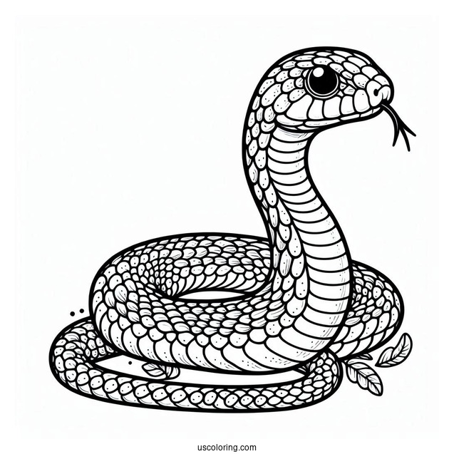 Coral Snake Coloring Sheet