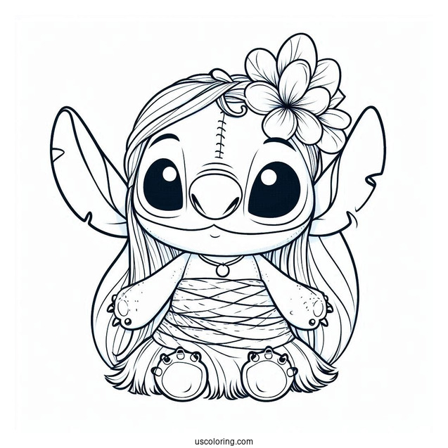 Scrump Rag Doll Coloring Page