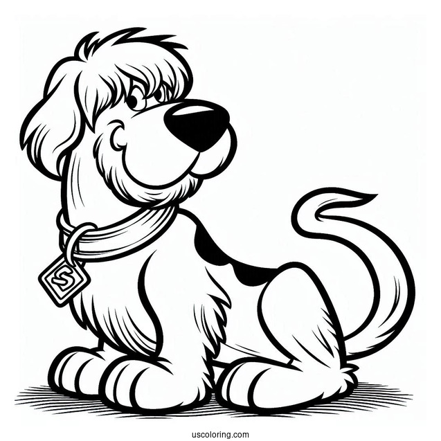 Shaggy Coloring Page For Kids