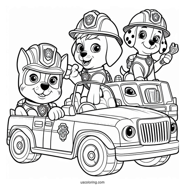 Paw Patrols Friends In Their Vehicles