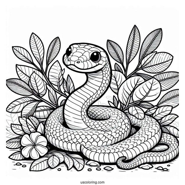 Mangrove Snake To Color