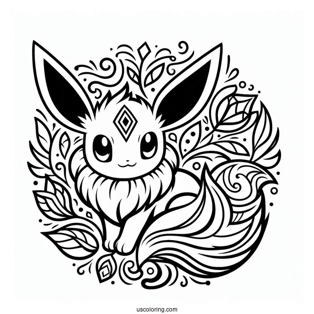 Simple Eevee Mandala