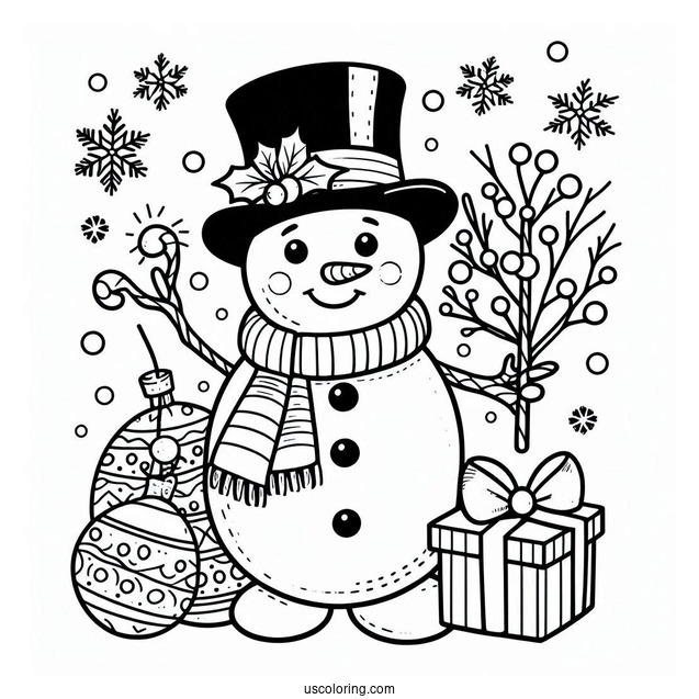 Frosty The Snowman Coloring Page