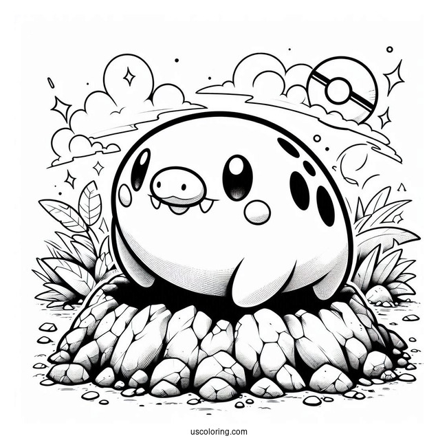 Dugtrio Emerging From Ground