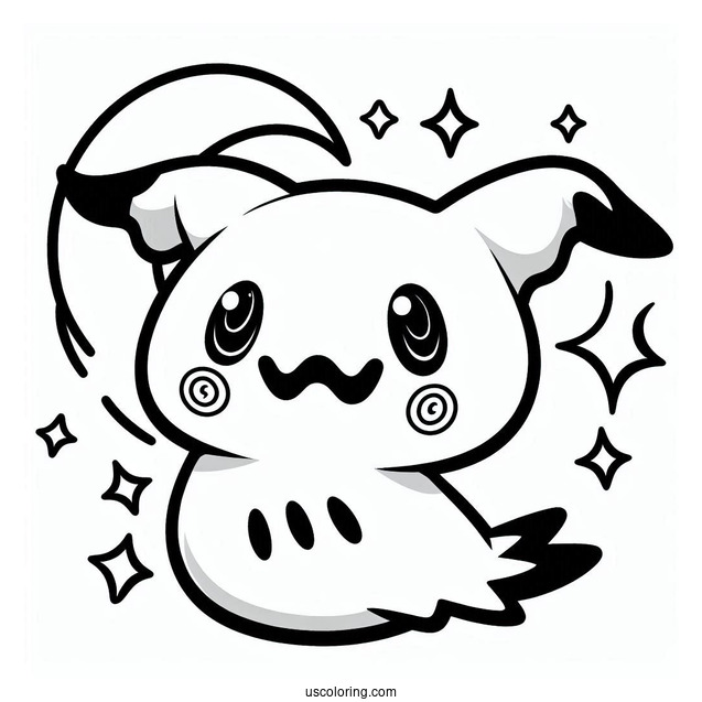 Coloring Sheet Of Mimikyu