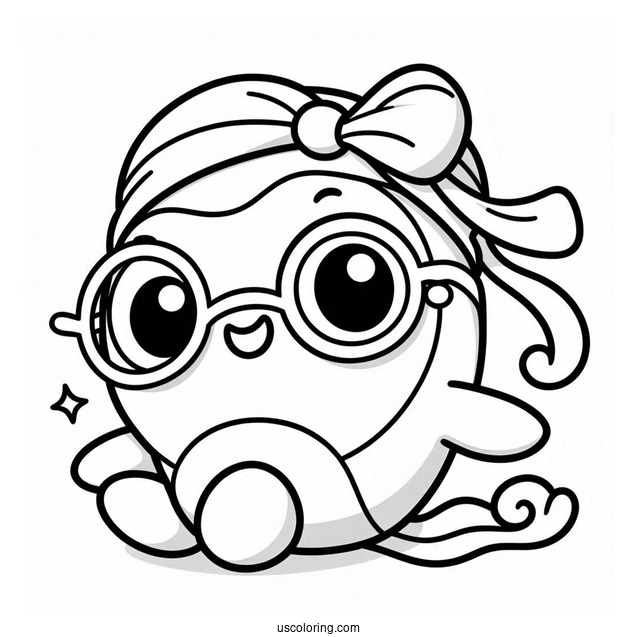 Pororo Coloring Page Of Easy Petty Outline For Preschoolers