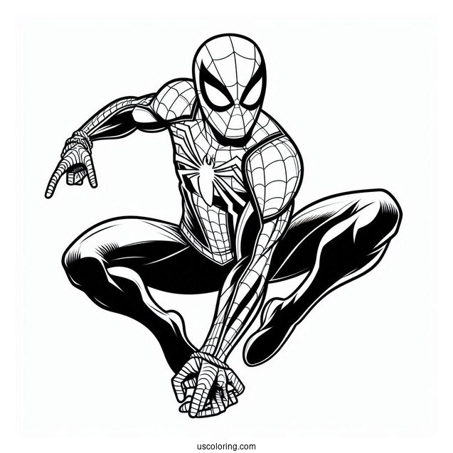 Easy Spider-Man Coloring For Kids(1)