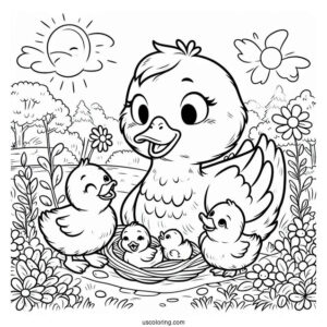 Storytime with Mama Duck and Baby Ducks