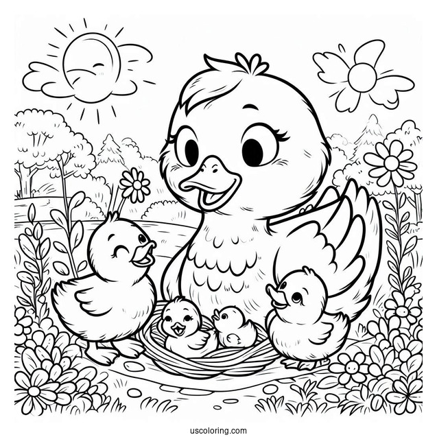 Storytime with Mama Duck and Baby Ducks