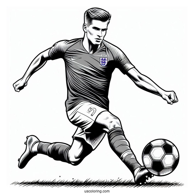 Premier League Soccer Player To Color