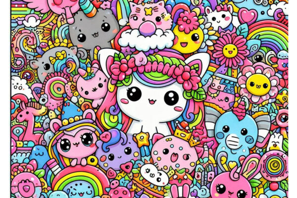 kawaii coloring pages feature image