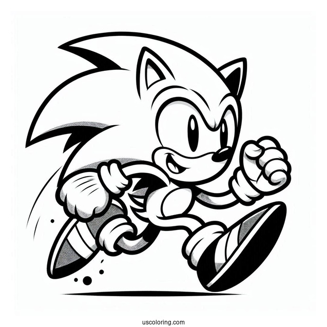 Running Sonic In Video Game