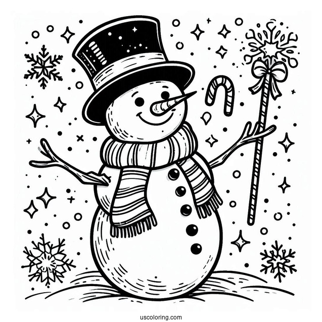 Frosty The Snowman Coloring Page