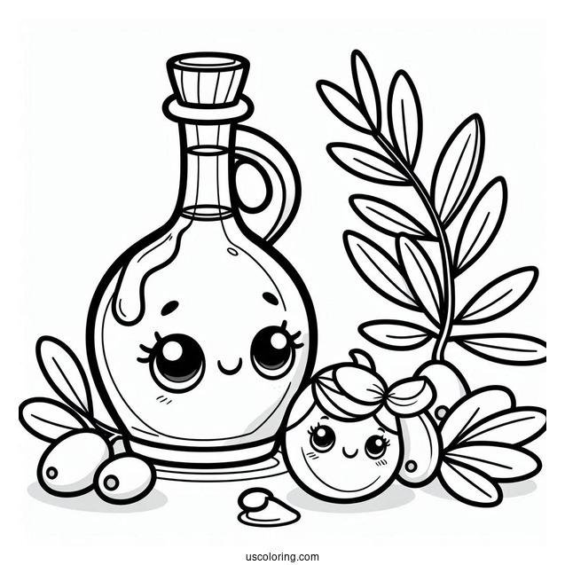 Outline Of Olive Oil Shopkins To Color