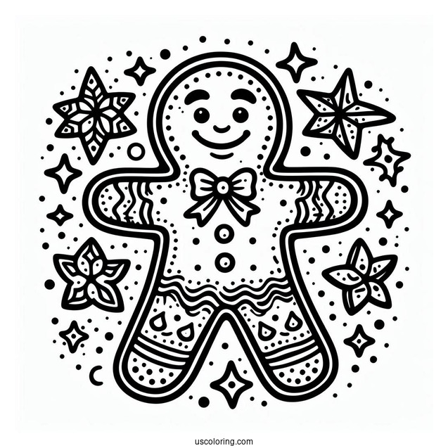Gingerbread Man From Shrek To Color