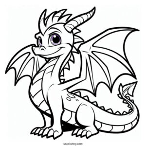 Spyro the Dragon Coloring Page