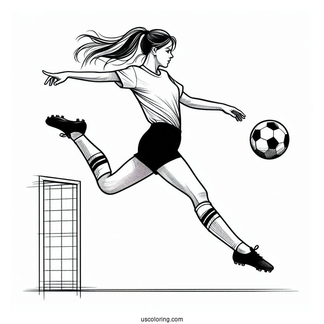 Soccer Player Doing Trick Shots