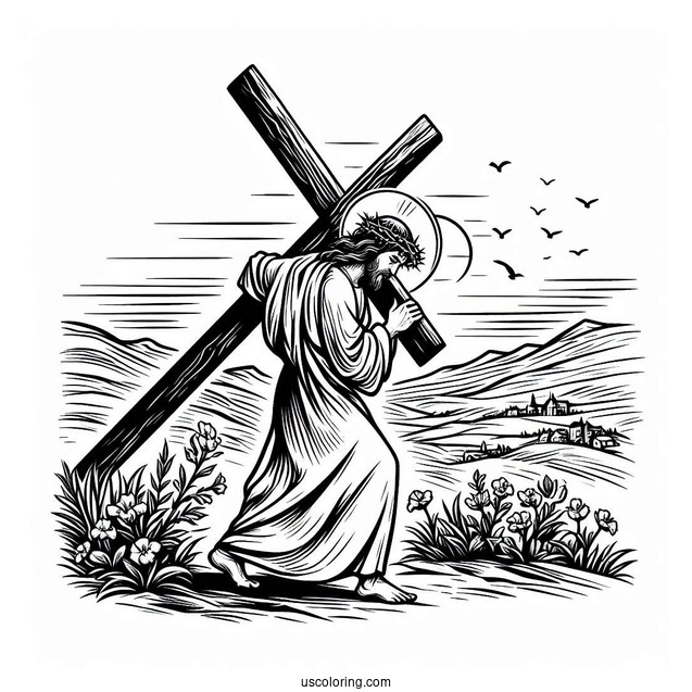 Jesus Christ Carrying Cross