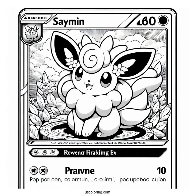 Shaymin EX Set Up Pokemon Card