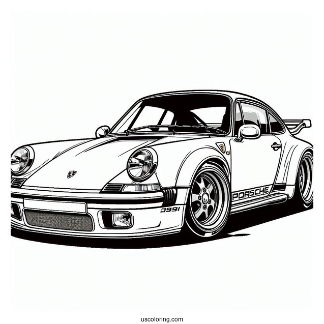 Fujimi 1 24 Porsche Coloring Page