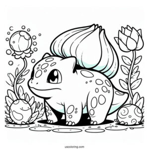 Evolution Bulbasaur Coloring Page