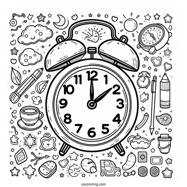 Digital Alarm Clock To Color