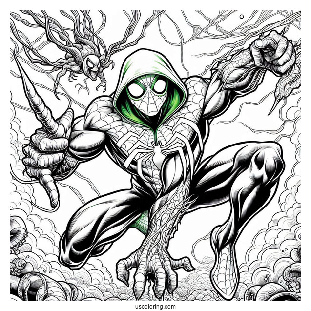 Green Goblin Spider-Man Coloring Page